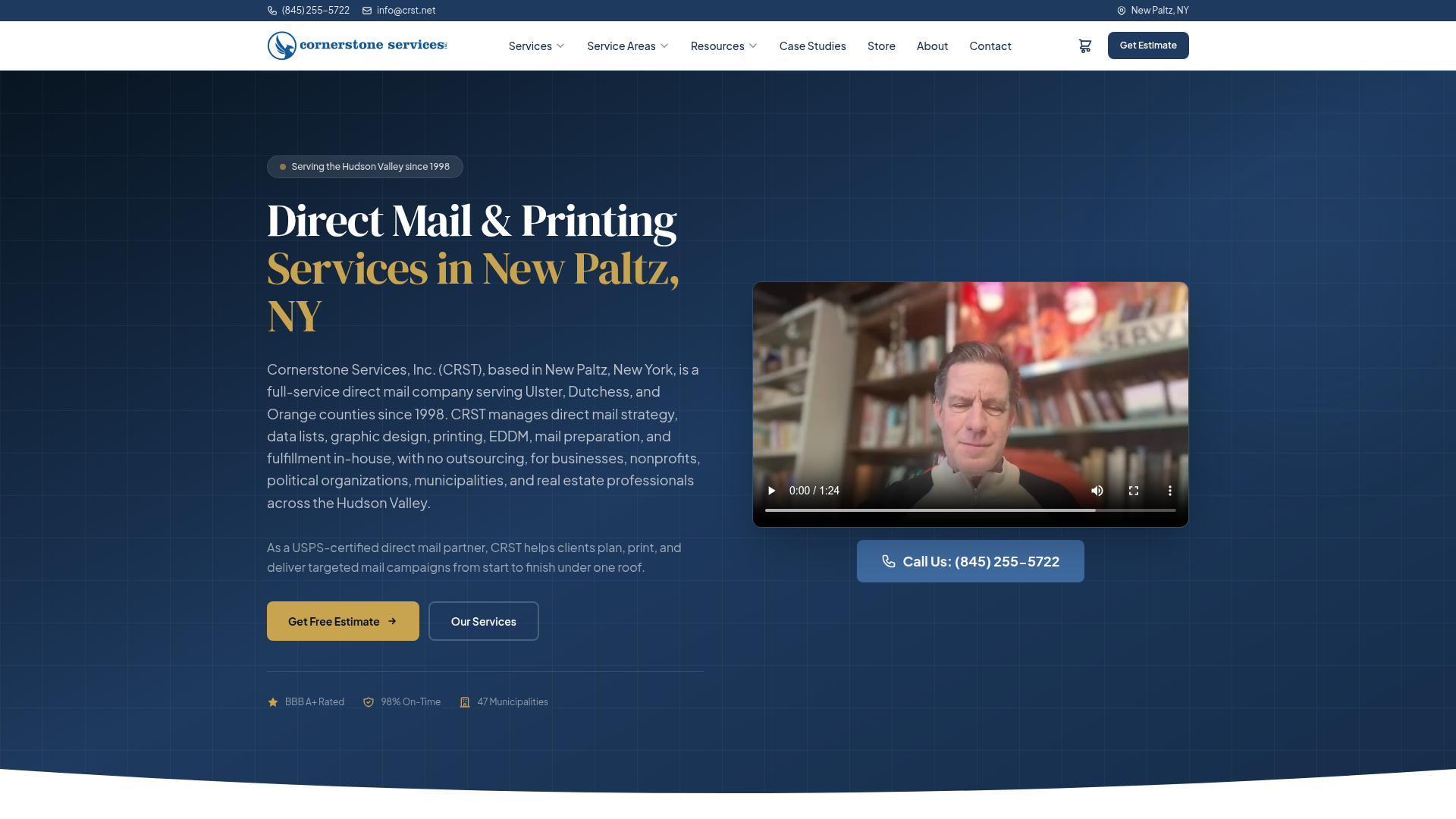 Cornerstone Services — direct mail company, New Paltz NY