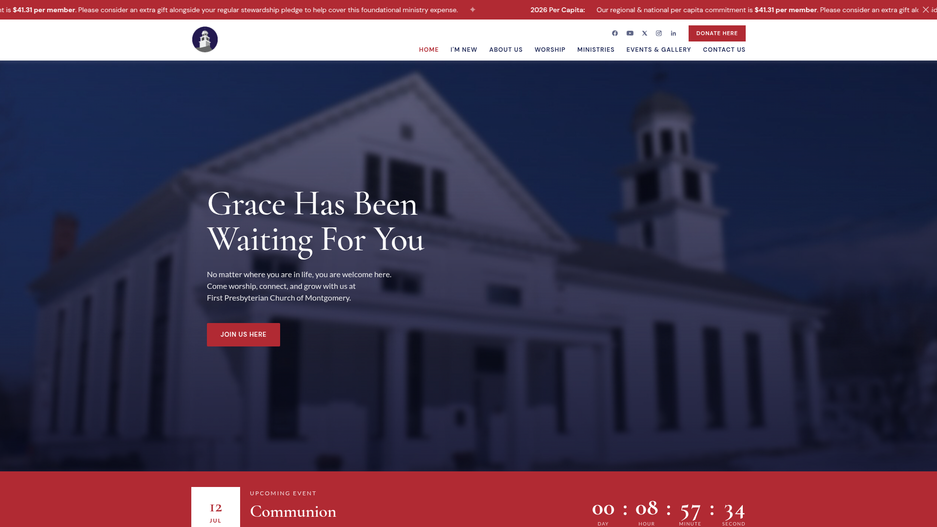 First Presbyterian Church of Montgomery — church website