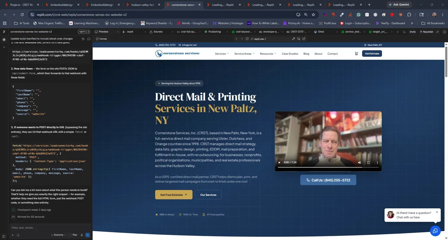 Cornerstone Services, Inc. website