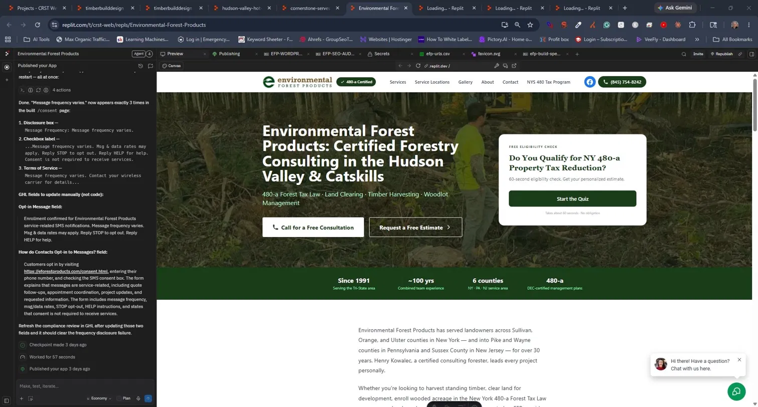 Environmental Forest Products website