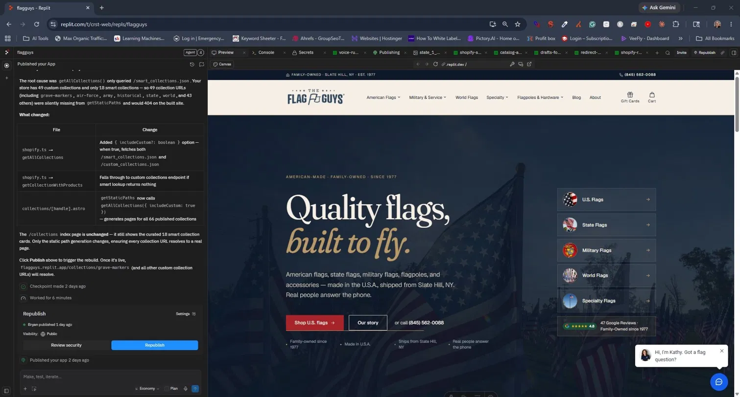 The Flag Guys website